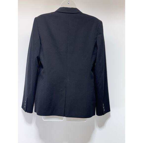 Calvin Klein Solid Black One Button Blazer Women’s Size 12 - Picture 2 of 6